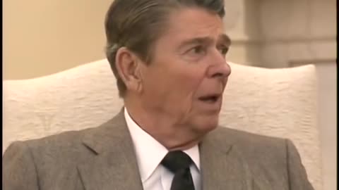 President Reagan Greets President Elect George Bush