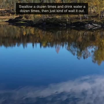 What is the first thing you do when you get a sore throat?