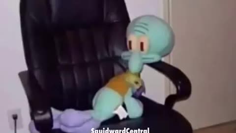 SQUIDWARD ON A CHAIR!