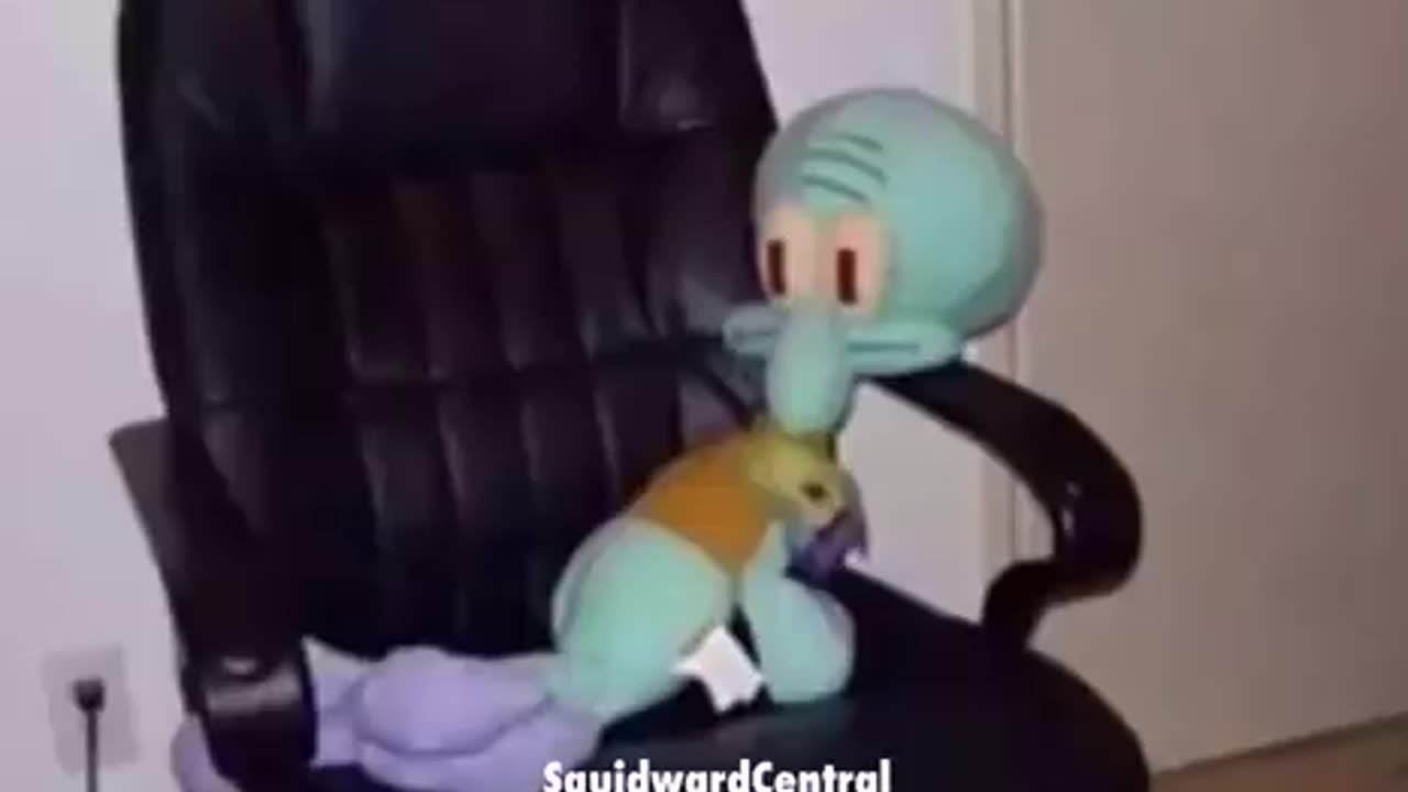 SQUIDWARD ON A CHAIR!