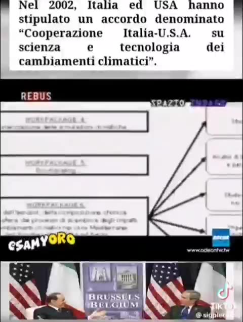 GEOINGEGNERIA: JOINT DECLARATION, L'ACCORDO TRA BERLUSCONI E BUSH: "Scienza e tecnologia sui cambiamenti climatici" (in descrizione c'è il Link del documento del Governo degli USA) )