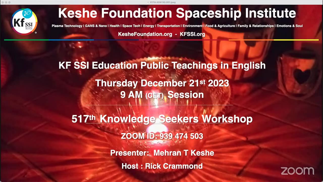 517th Knowledge Seekers Workshop; December 21, 2023