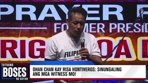 Dhan Chan on Risa Hontiveros: Sinungaling yang mga witness mo