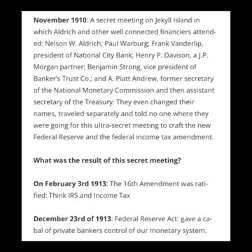 The federal reserve act and the 16th amendment were illegally passed and unconstitutional.