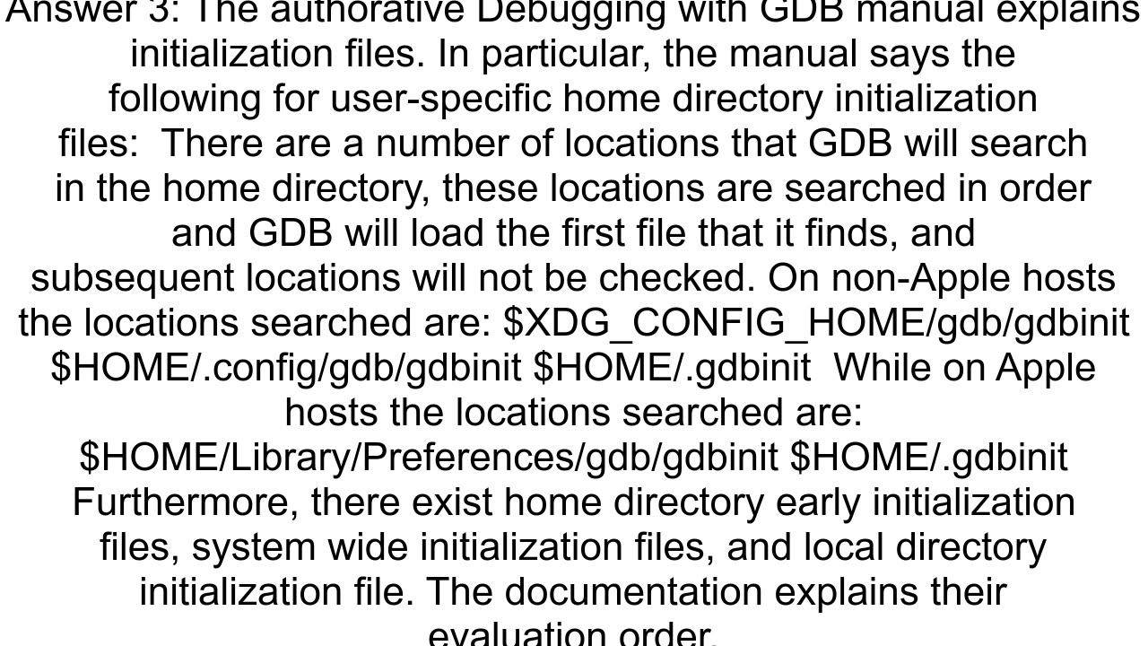 How to save settings in gdb