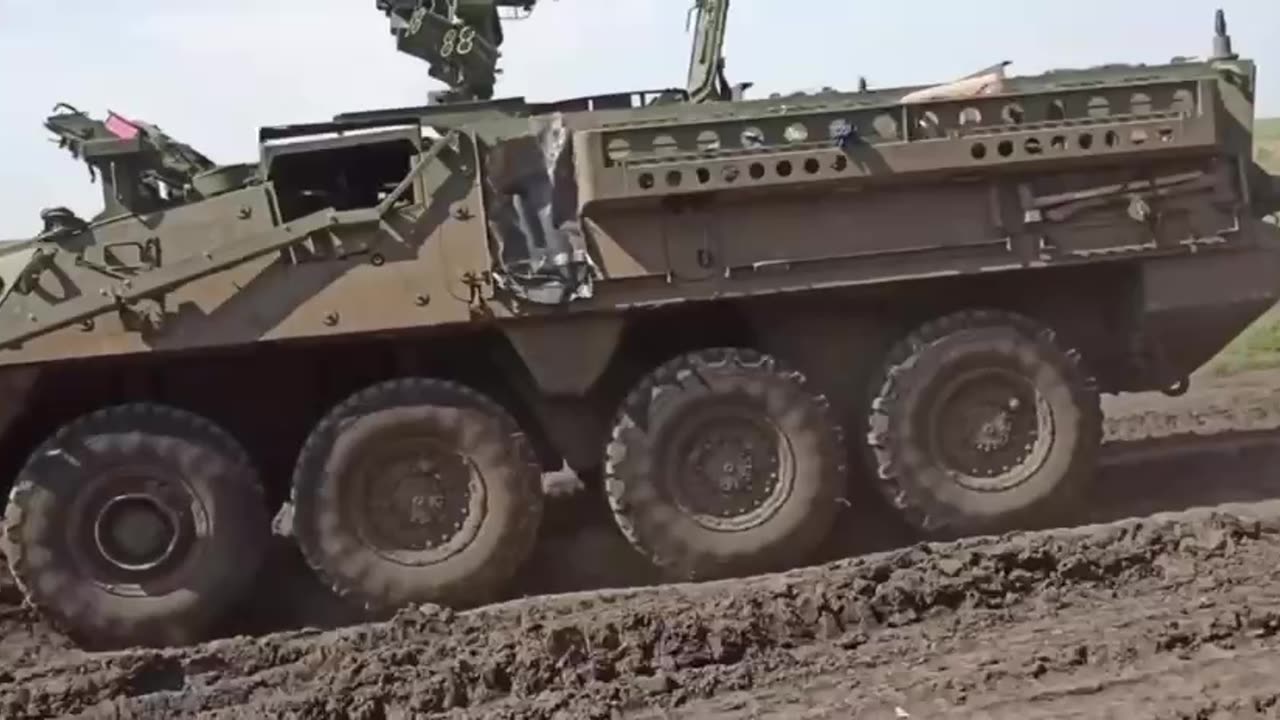 Strykers Deployed With a Ukrainian Combat Group