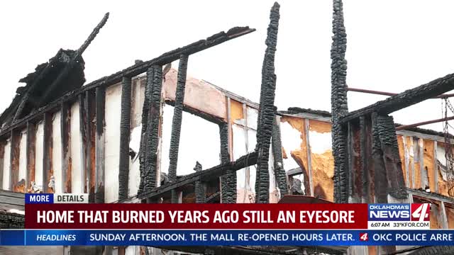 Oklahoma home that burned down 6 years ago still hasn’t been cleaned up