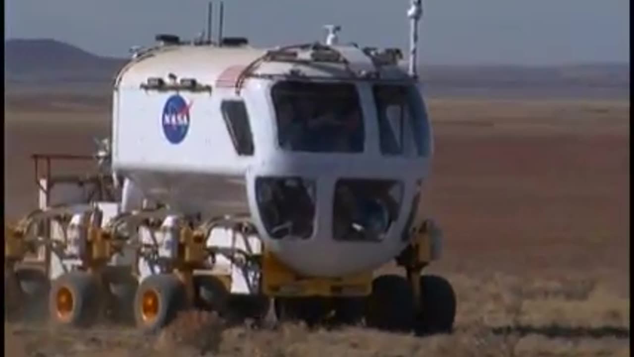 NASA ASTRONAUTS AND LUNAR ROVER IN INAUGURATION PARADE