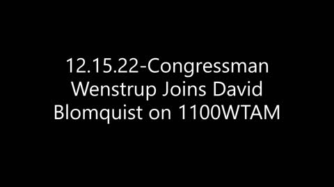 Wenstrup Joins David Blomquist on 1100WTAM to Discuss the Origins of COVID-19