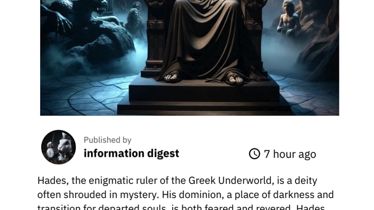 hades and his reign in the underworld