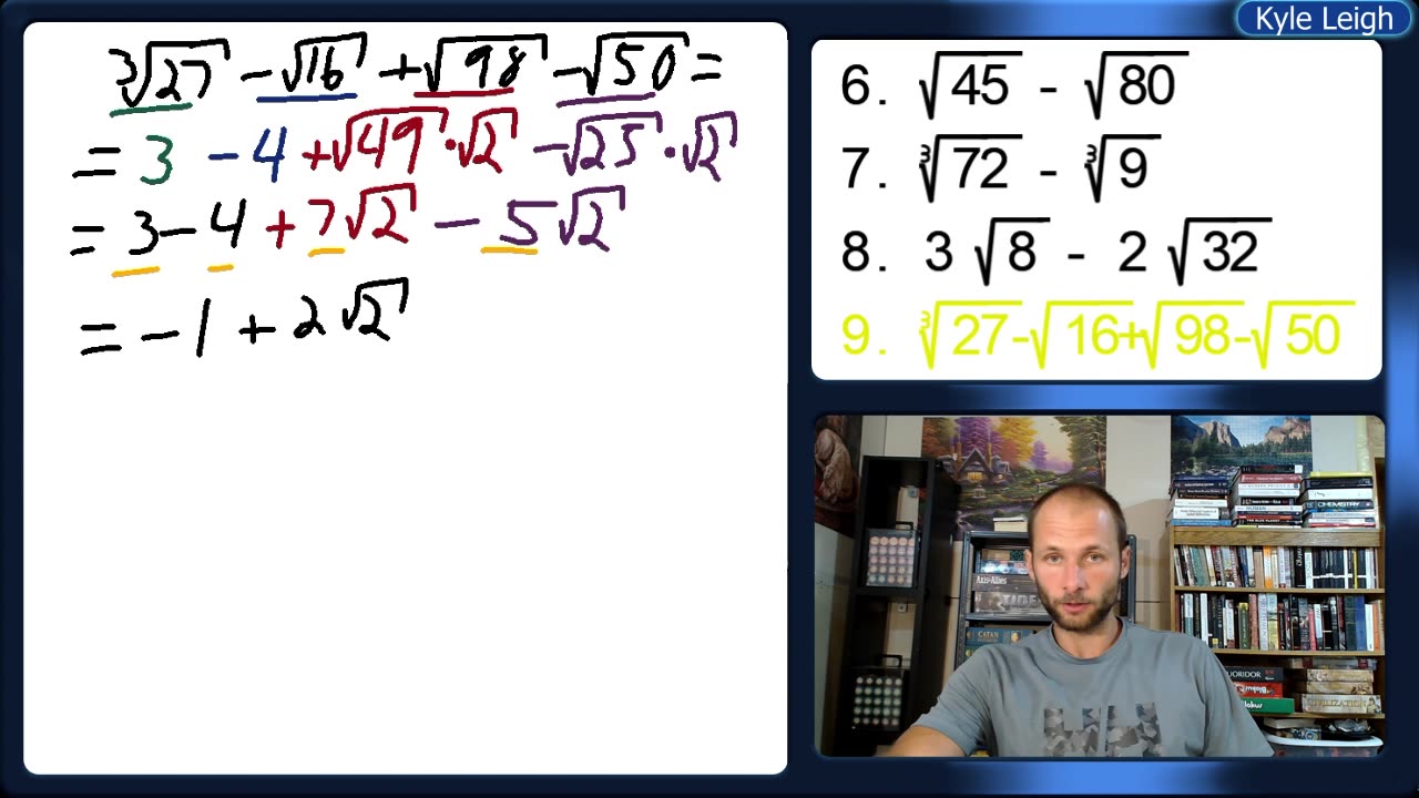 Subtracting Radicals