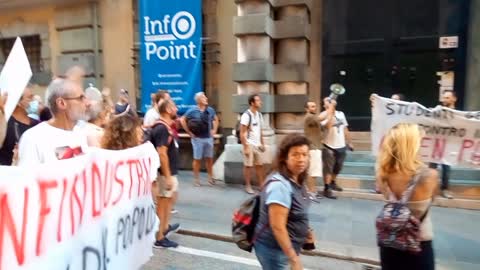 Corteo "No Green Pass" Genova 2021/09/04