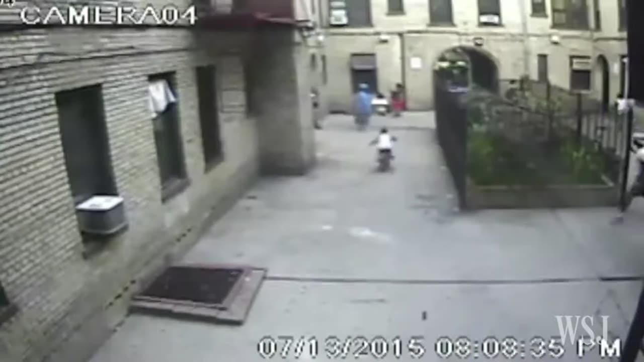 surveillance video shows gang shooting in brooklyn