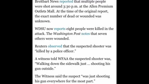ANOTHER FAKE SHOOTING IN TEXAS? 8 DEAD SEVERAL INJURED AT MALL
