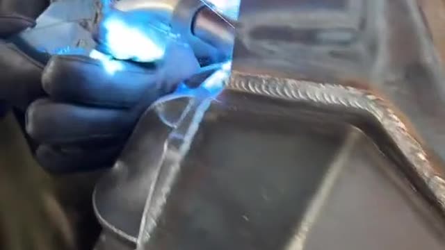 Look at the welding process.