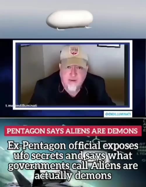 Ex-Pentagon official exposes ufo secrets and says what governments call Aliens are actually demons