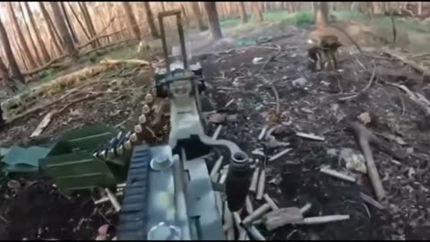 New Footage from Ukrainian Machine Gun Team