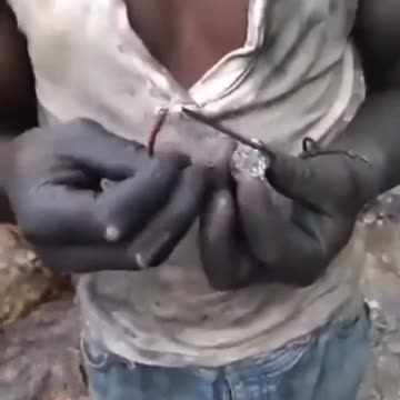 Rocks with electromagnetic field