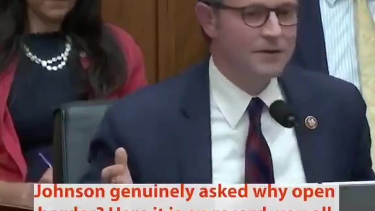 Mike Johnson exposing why the border has been left open