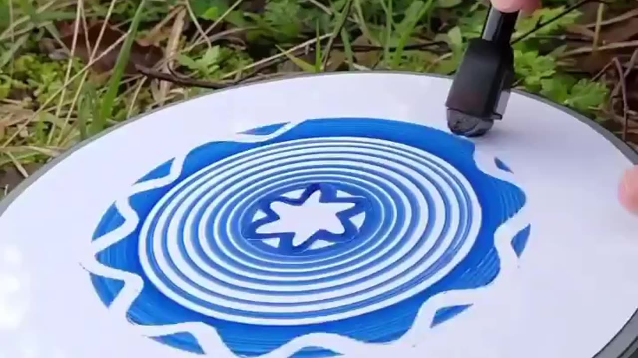 satisfying blue colour art 🌸🌸🌸