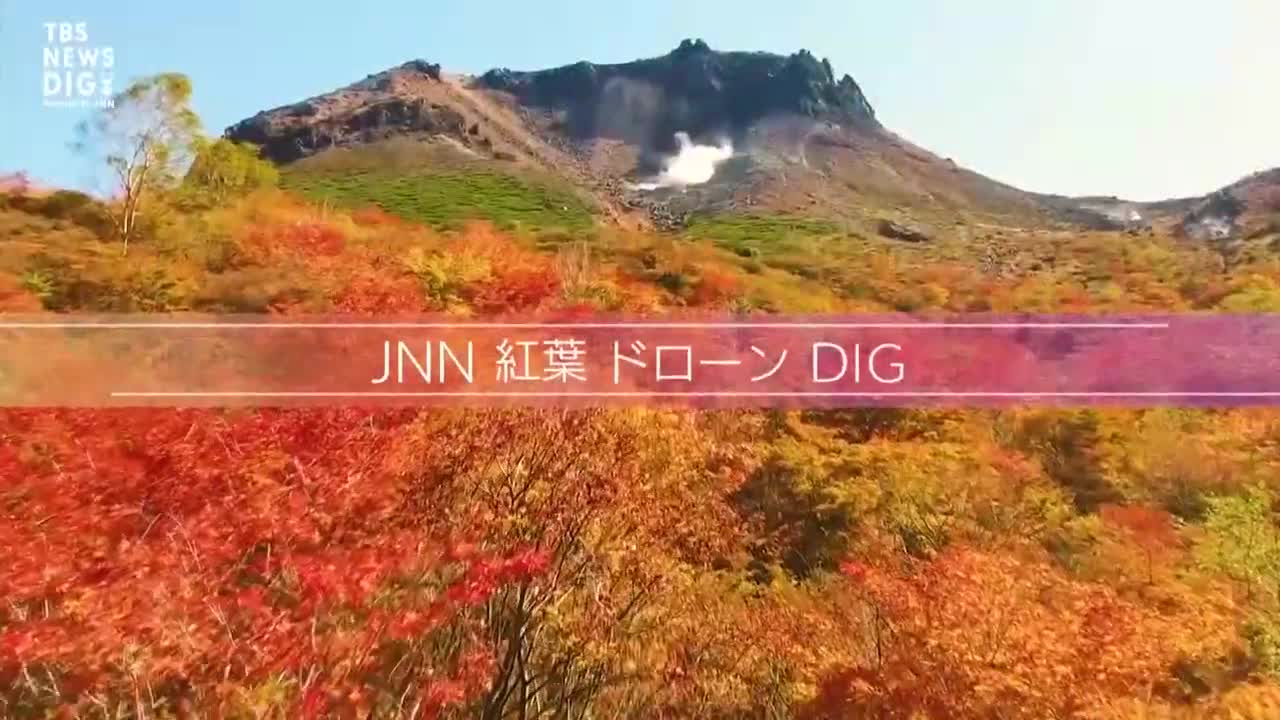 落差日本一 称名滝を彩る紅葉【JNN 紅葉ドローンDIG】｜TBS NEWS DIG