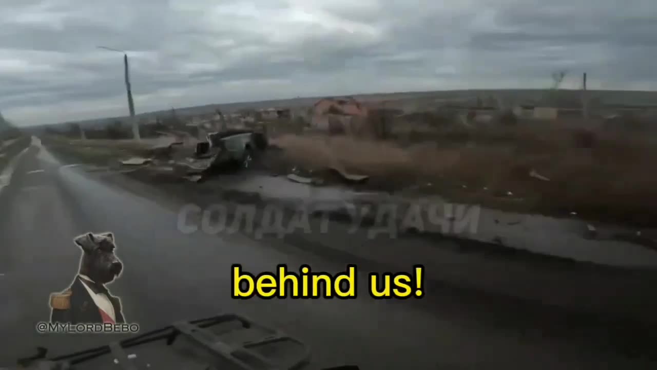 Two Russian Soldiers Outrun A Ukrainian Drone