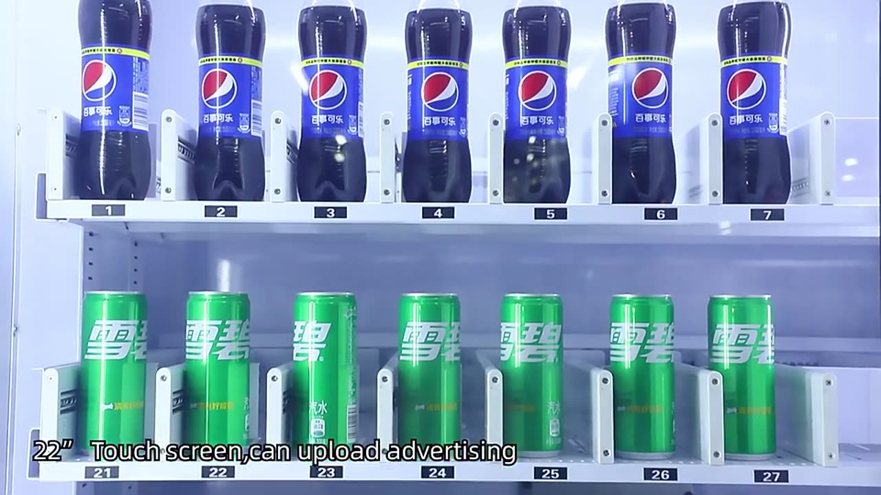 Touch Screen Vending Machine With Elevator For Vegetables Fruit Salad