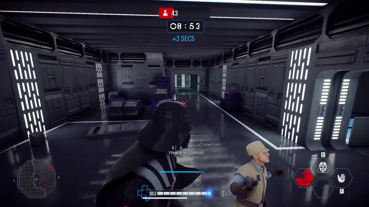 SWBF2 2017: Arcade Onslaught Darth Vader (Death Star II: Command Sector North) Gameplay