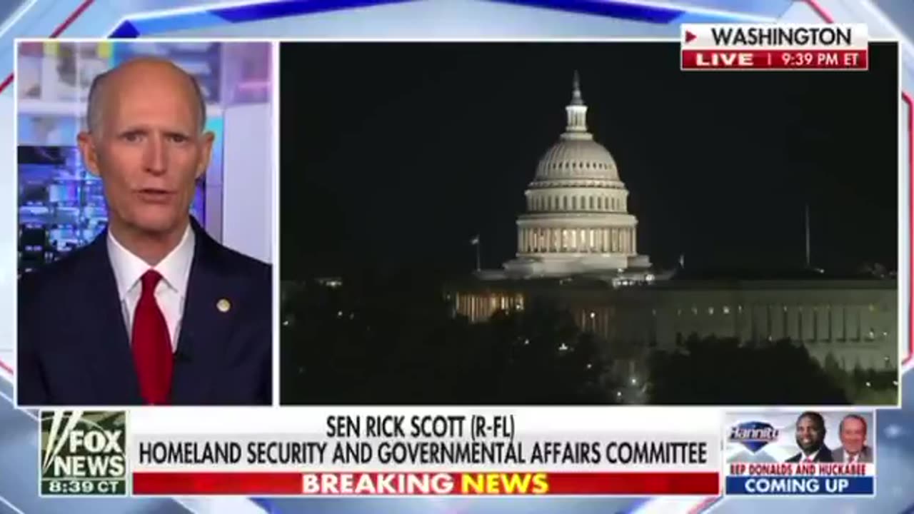 Sean Hannity Announces He Supports Rick Scott for Senate Leader