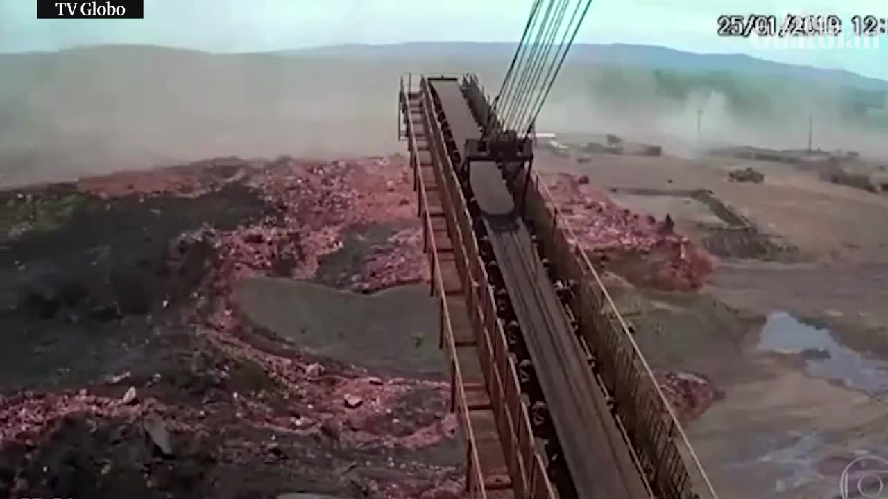 Terrifying moment of Brazil dam collapse caught on camera