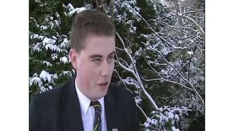 Irish Schoolboy With Thick Accent Warns of "Frostbit"