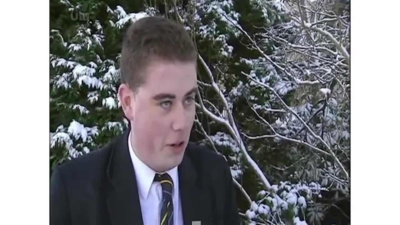 Irish Schoolboy With Thick Accent Warns of "Frostbit"