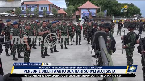 Panglima TNI Cek Kesiapan Alutsista Udara untuk Pengamanan KTT G20