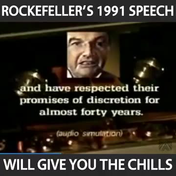 David Rockefeller's 1991 Bilderberg meeting quote: