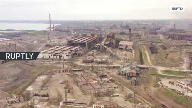 Ukraine War - Drone captures scope of destruction across Mariupol