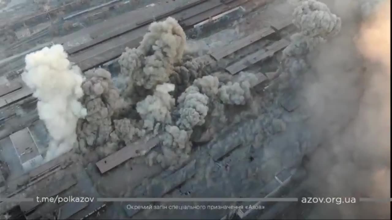 Old clip of the Mariupol steel plant