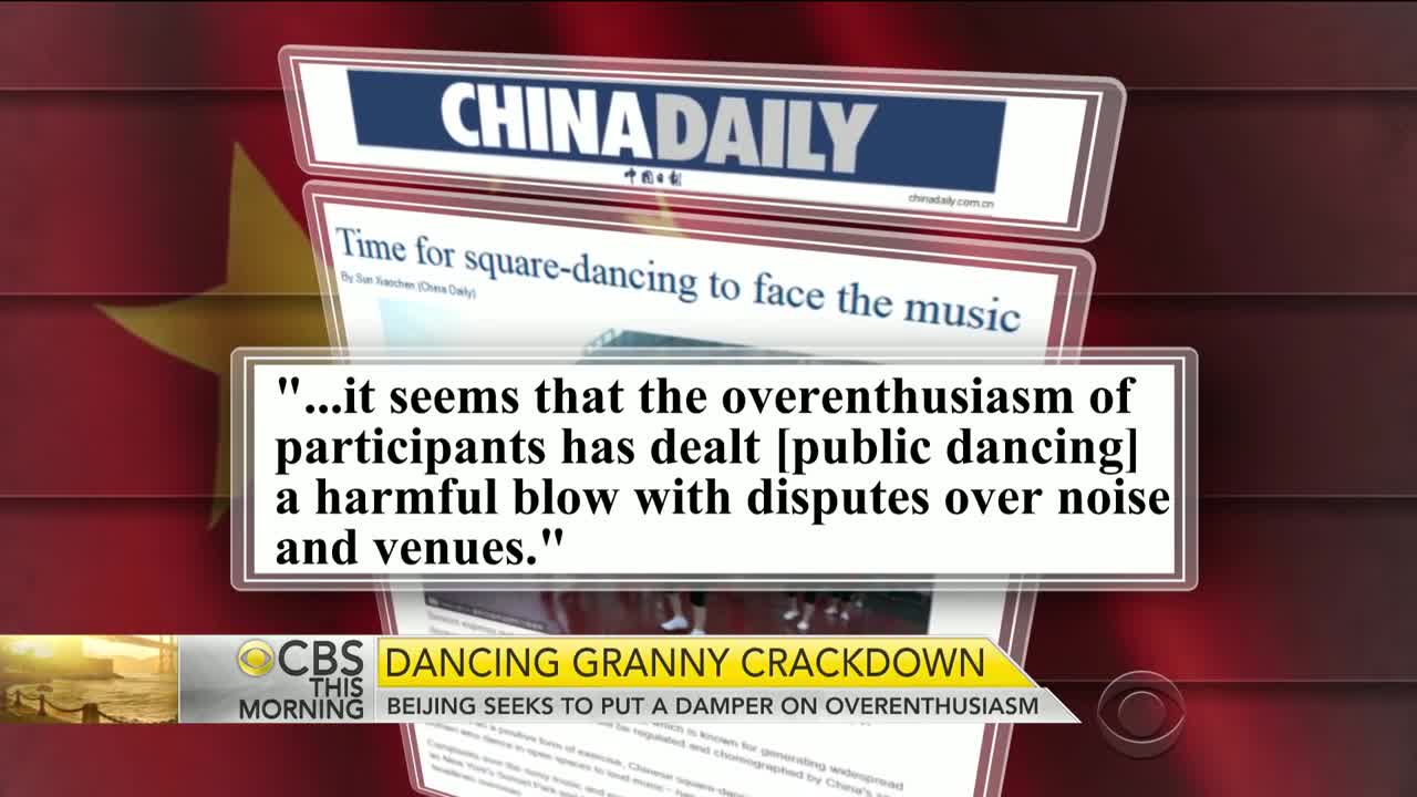 Beijing seeks to put a damper on dancing grannies