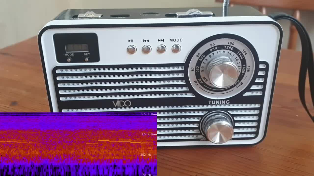 Poundland Vido FM Radio - X06 164532 Dublin 13/10/2022 1012 UTC 13506kHz