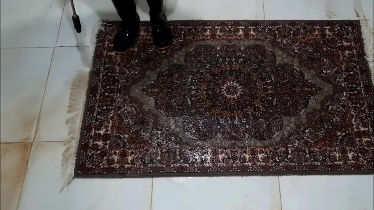 extremely dirty wet carpet cleaning satisfying rug cleaning asmr