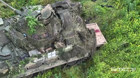 Incredible Footage of Ukrainian Soldier Stepping On a Mine