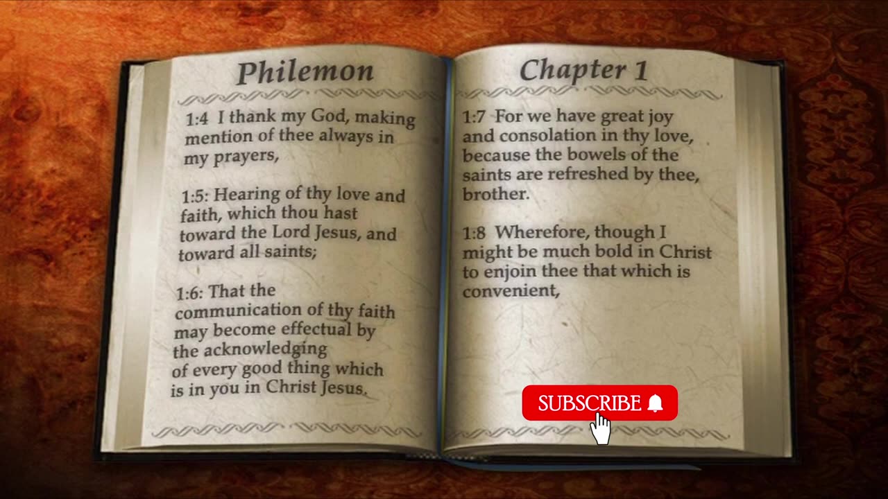 KJV Bible The Book of Philemon ｜ Read by Alexander Scourby ｜ AUDIO & TEXT