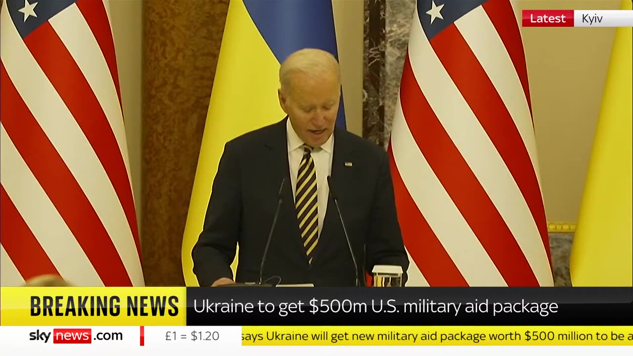 Biden and Zelenskyy hold joint news conference in Ukraine