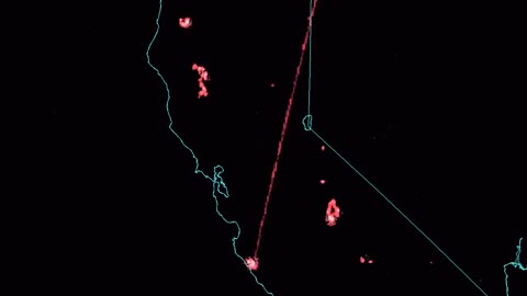 Infrared Map Showing Laser Guided Attacks