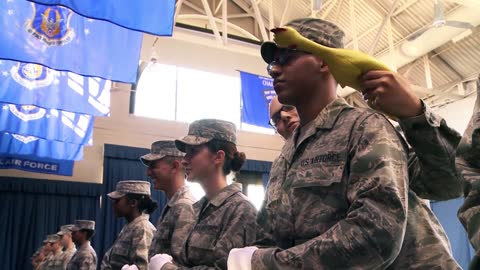USAF Honor Guard - Rubber Chicken Bearing Test