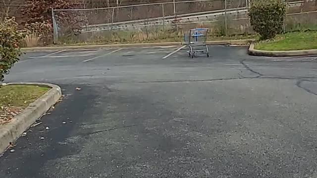 Walmart cart at buffalo wild wings