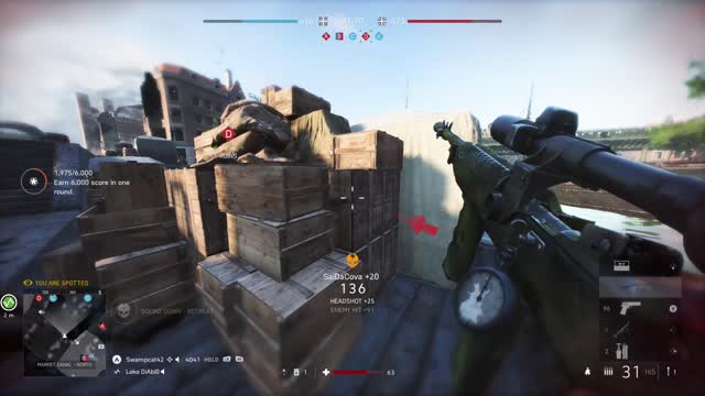 headshot then immediately I am gunned down - Battlefield 5
