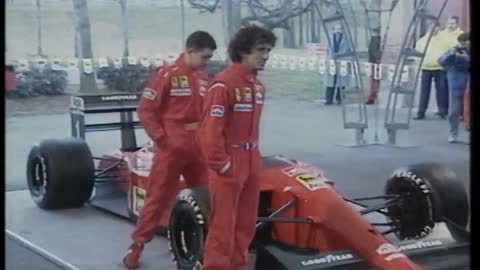 Ferrari F641 (F1-90) introduced to the Italian Press (funny)