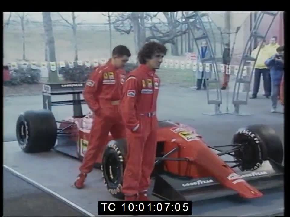 Ferrari F641 (F1-90) introduced to the Italian Press (funny)