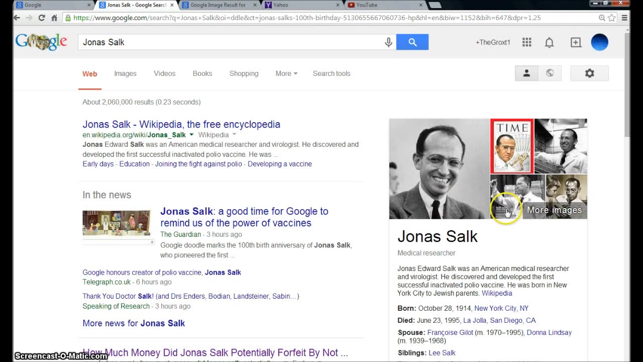 Jonas Salk Google Doodle The Little Horn Symbolism