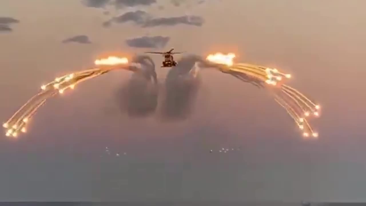 This pilot is dumping his flare before landing